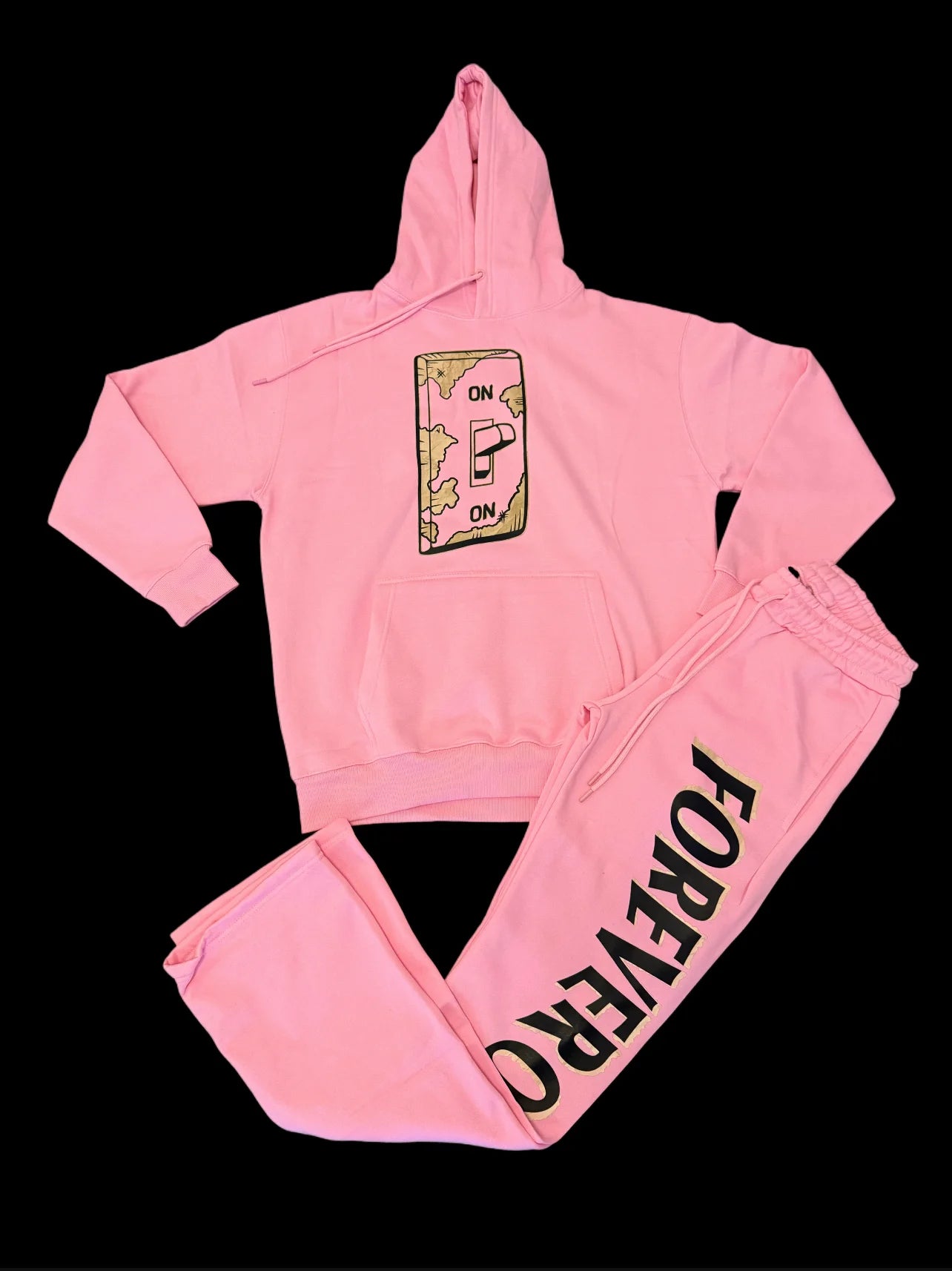 FOREVER ON Sweatshirt & Sweatpants Set