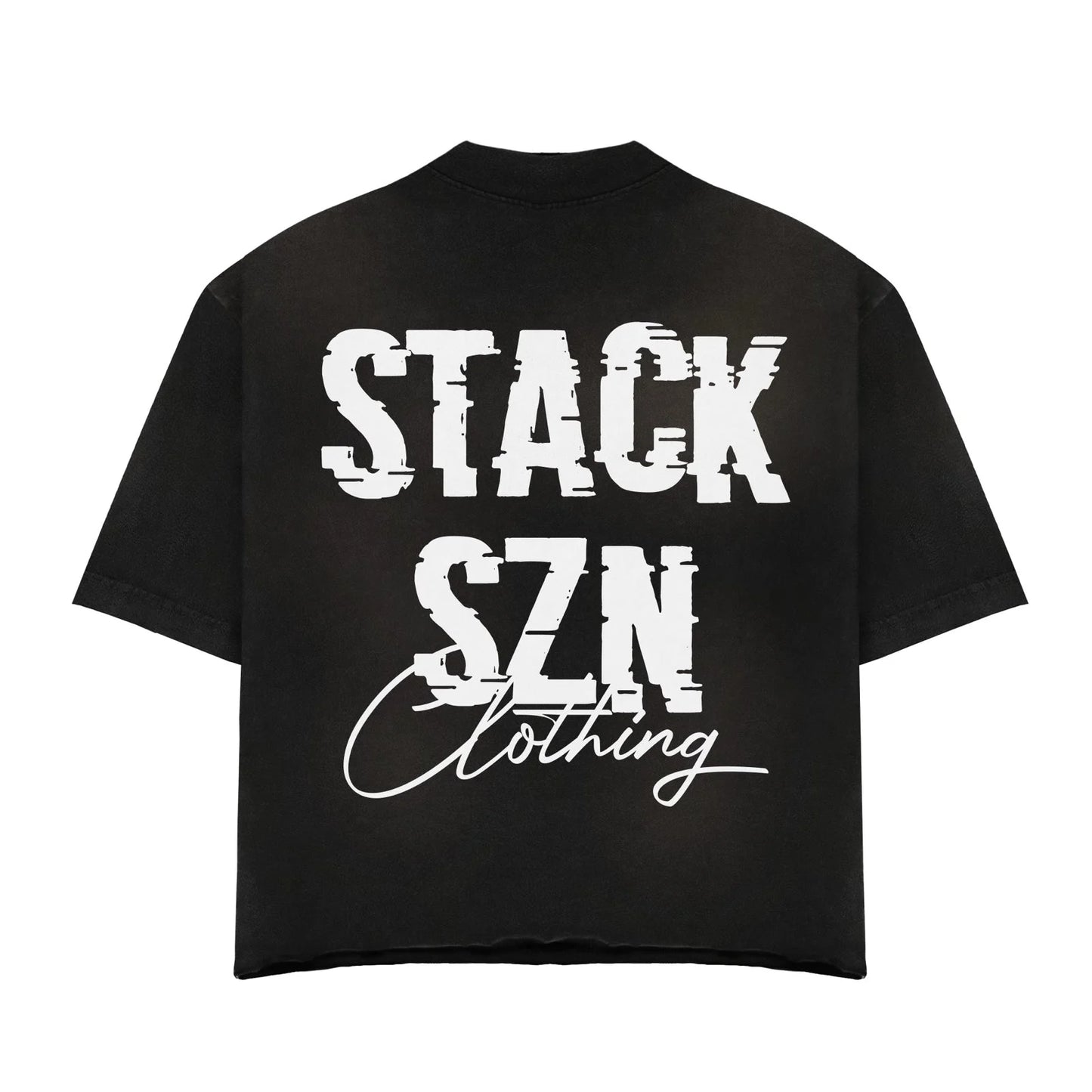 STACKSZN "Clothing" Black Graphic Tee