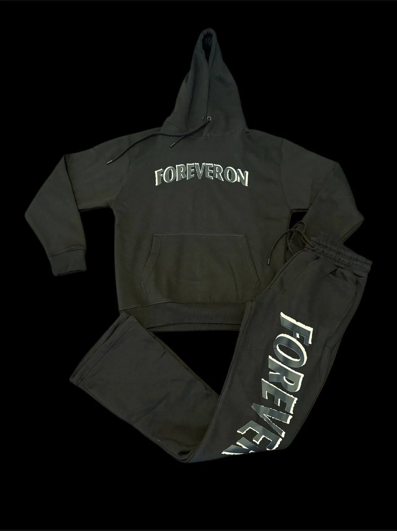 FOREVERON Charcoal Grey Sweatsuit Set