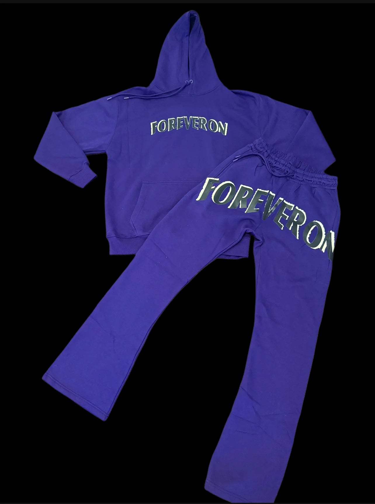 FOREVERON Purple Sweatsuit Set