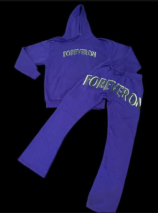 FOREVERON Purple Sweatsuit Set