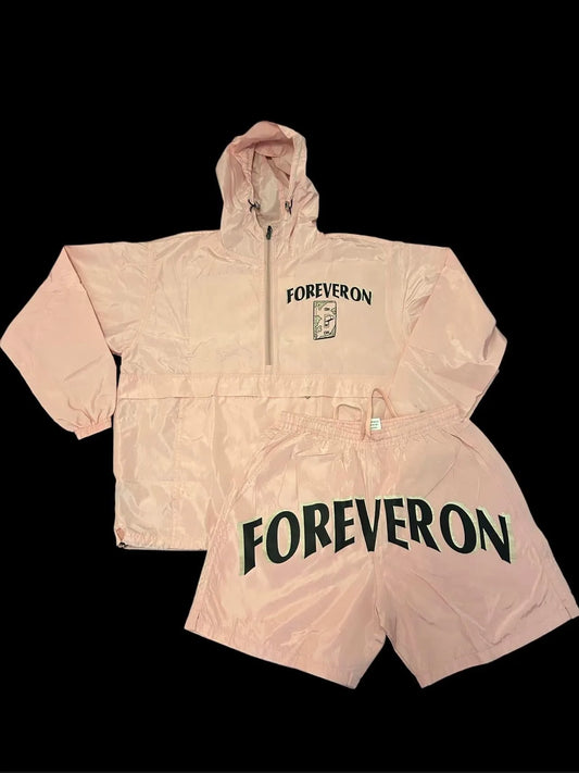 FOREVERON Tan Zip-Up Hoodie &amp; Sweatpants Set